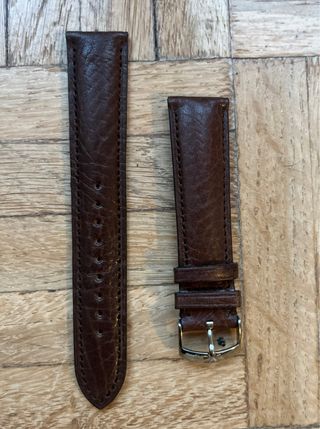 Correa de piel Emporio Armani Marrón