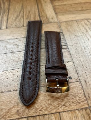 Correa de piel Emporio Armani Marrón