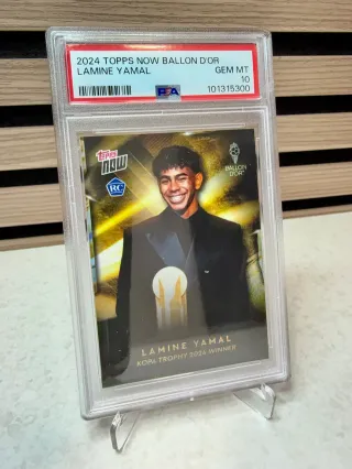 Cromo Lamine Yamal Ballon D'or PSA 10