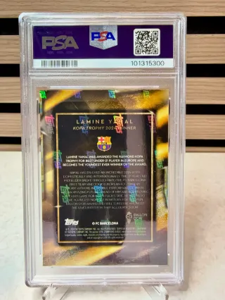 Cromo Lamine Yamal Ballon D'or PSA 10