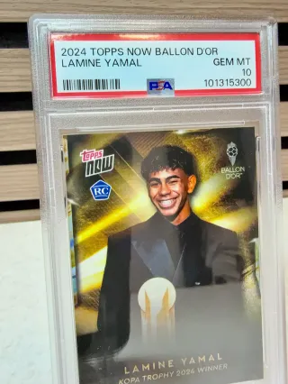 Cromo Lamine Yamal Ballon D'or PSA 10