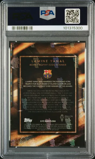 Cromo Lamine Yamal Ballon D'or PSA 10