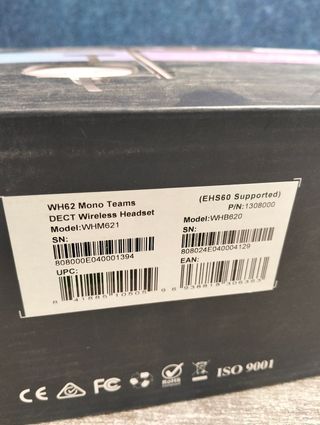 Auricular mono inalámbrico Yealink WH62 Mono Teams