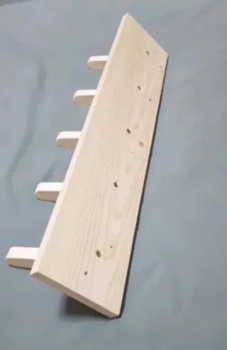 Perchero de madera 5 ganchos