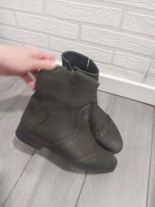 Botines Geox Piel Marrón/Gris