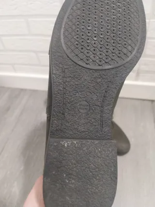 Botines Geox Piel Marrón/Gris