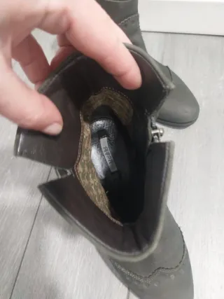 Botines Geox Piel Marrón/Gris