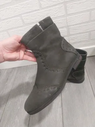 Botines Geox Piel Marrón/Gris