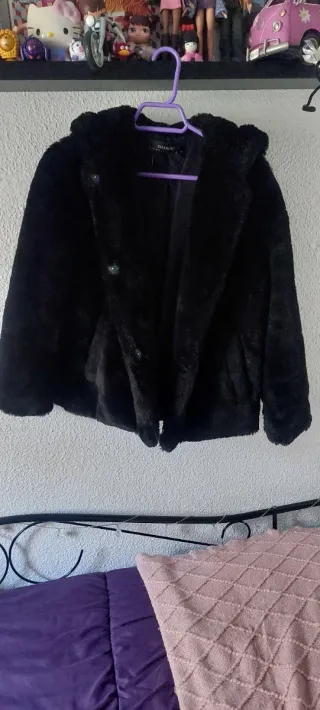 Abrigo ZARA Negro talla xs