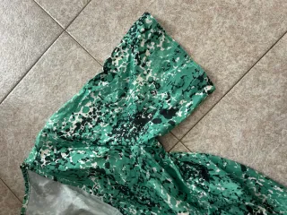 Vestito donna stampa floreale verde taglia L