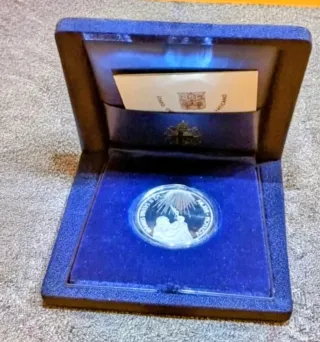 Moneta 500 lire Pontificato Giovanni Paolo II