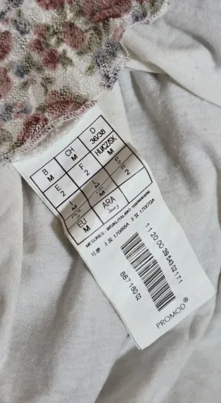 Vestido volantes Promod