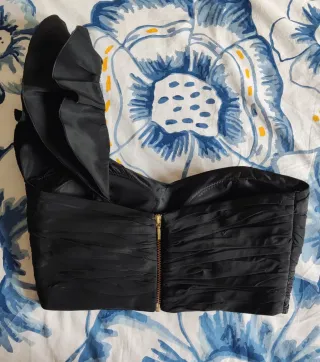 Conjunto fiesta top y falda Carla Ruiz negro