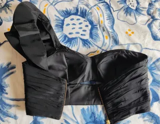 Conjunto fiesta top y falda Carla Ruiz negro