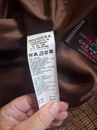 Chaqueta lana y cashmere