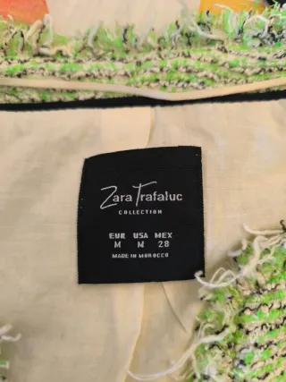Chaqueta Zara Verde Talla M