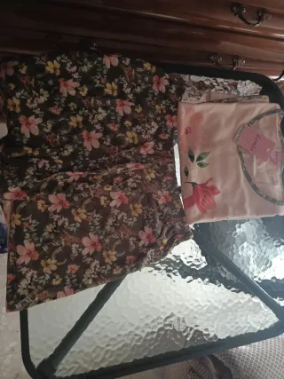 Pijama mujer nuevo talla L estampado floral