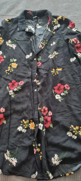 Vestido camisero estampado floral