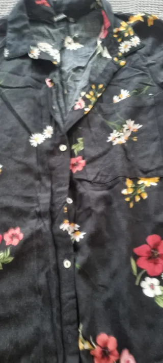 Vestido camisero estampado floral