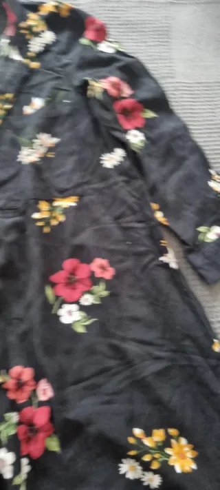 Vestido camisero estampado floral