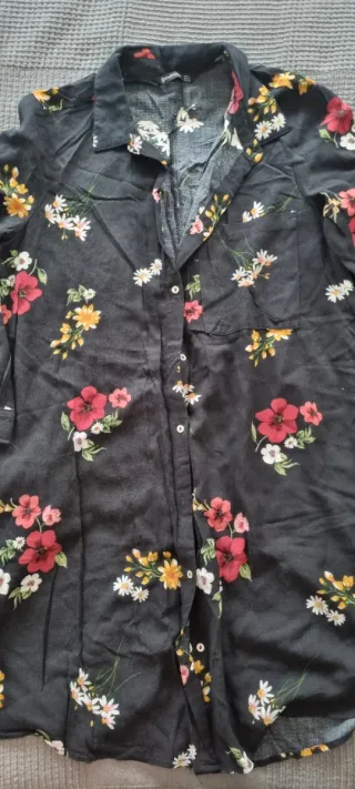 Vestido camisero estampado floral