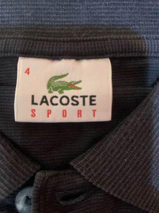 Polo Lacoste Sport Negro Talla 4 (M/L)