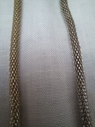 Collana multistrato argento e nero