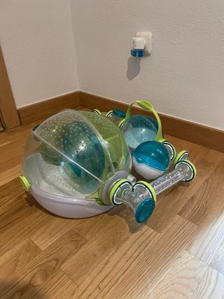Jaula Hámster Ovo Transparente y Verde