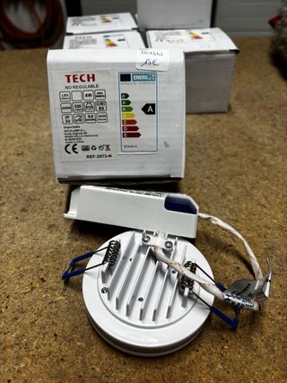 Lote 6 Focos LED Empotrables Techo Blancos