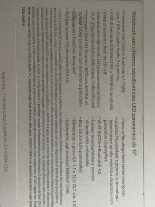 MacBook Air 2013 Grigio Argento