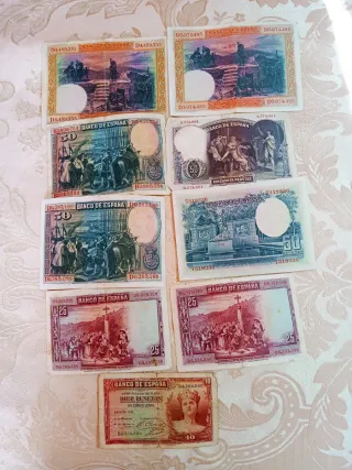 Lote Billetes Antiguos Banco de España
