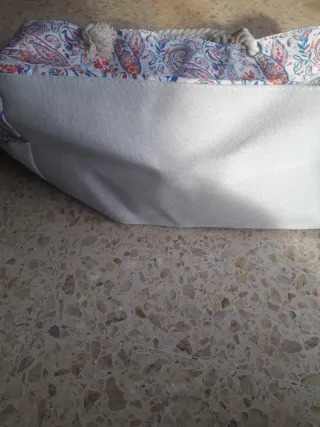 Bolso de playa estampado paisley