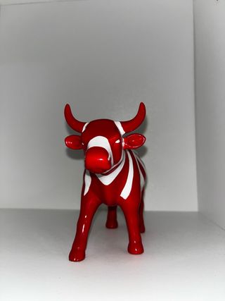 Statuina Mucca CowParade Originale Rossa