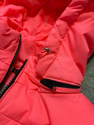 Piumino smanicato bambina/ragazza fucsia