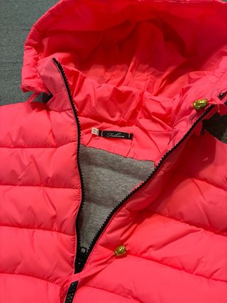 Piumino smanicato bambina/ragazza fucsia