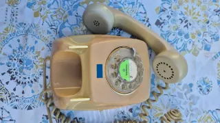 Teléfono antiguo Telefónica beige