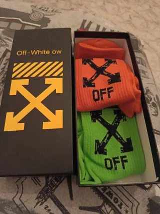 Calzini Off-White Nuovi Taglia Unica 38/42