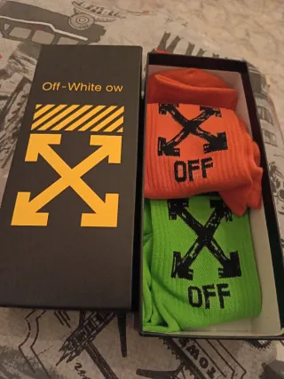 Calzini Off-White Nuovi Taglia Unica 38/42