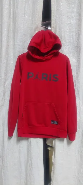 Sudadera con capucha roja París