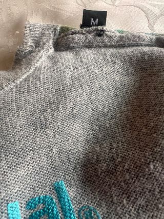 Jersey Desigual Gris Flores Primavera Talla M