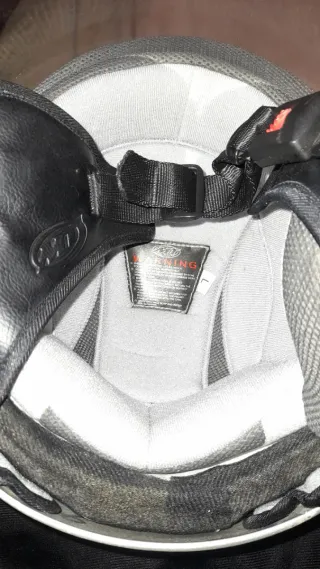 Casco de moto MT Helmets plateado tallas l