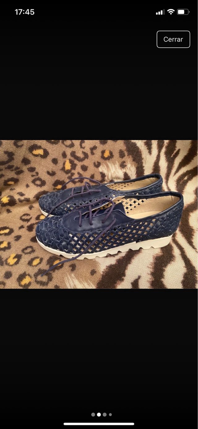 Zapatillas caladas azul marino