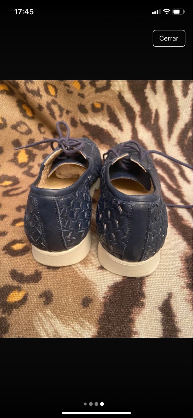 Zapatillas caladas azul marino