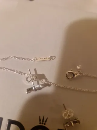 Set Pandora Fiocco Collana e Orecchini Argento