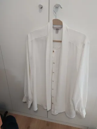 Blusa H&M Blanca Talla S
