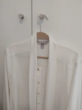 Blusa H&M Blanca Talla S