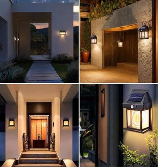 4 Faroles Solares Exterior