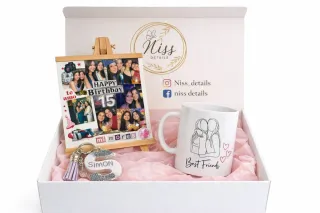 Pack Regalo Amiga Taza Foto Llavero