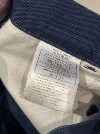 Carhartt Single Knee Pants Azul