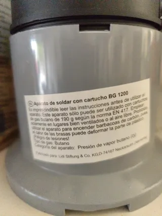 Soplete de gas BG 1200